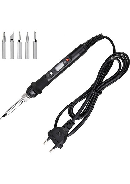 11 220V Ab Fış LCD Dijital Havya Kitleri 80W 220V 110V Sıcaklık Ayarlanabilir Kaynak Araçları Kiti Lehimleme Rework Istasyonu Lehim Araçları (Yurt Dışından)