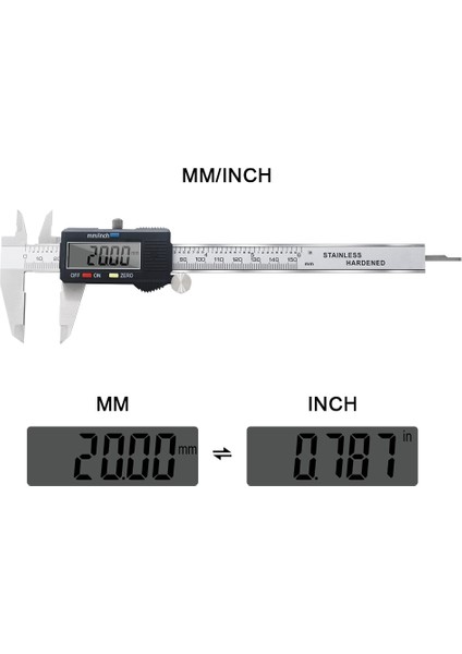 200MM Kutu ile Elektronik Sürmeli Kumpas 150MM 200MM 300MM Dijital Kumpas Paslanmaz Çelik Cetvel Ölçer Mikrometre LCD Ölçme Aracı (Yurt Dışından)