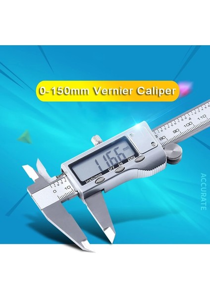 Caliper-Set1 Sürmeli Kumpas 0-150MM Paslanmaz Çelik/plastik LCD Dijital Kumpas 6 Inç Enstrüman Derinliği Ölçme Aletleri Prostormer (Yurt Dışından) modelleri