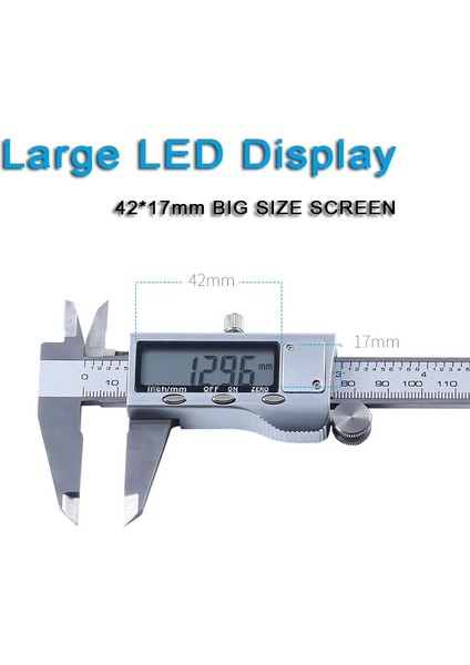 Caliper-Set1 Sürmeli Kumpas 0-150MM Paslanmaz Çelik/plastik LCD Dijital Kumpas 6 Inç Enstrüman Derinliği Ölçme Aletleri Prostormer (Yurt Dışından) indirimleri