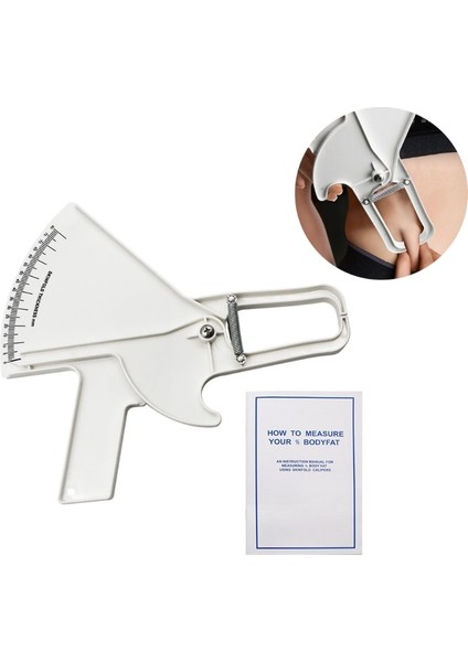 Beyaz Vücut Yağ Kaliper Yağ Tedbir Clipper Erkekler Kadınlar ile Uyumlu Vücut Yağını Doğru Bir Şekilde Ölçme Beyaz/siyah (Yurt Dışından) fiyatları