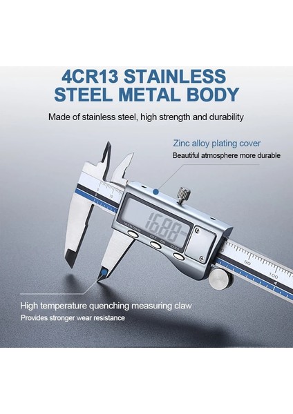 0-100MM Paslanmaz Çelik Sürmeli Kumpaslar Dijital Kumpaslar Mm/inç 0-100MM/0-150MM/0-200MM/0-300MM Sürmeli Kumpas Ölçme Aracı Cetvel (Yurt Dışından) modelleri