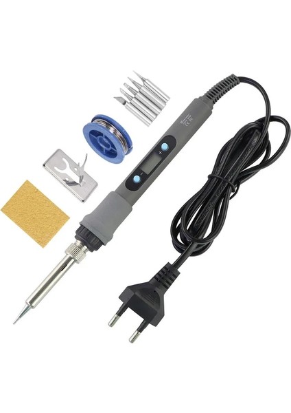 80W Set-2 110V Abd Tak Yeni 80W Dijital Ekran Ayarlanabilir Sıcaklık ile Elektrikli Havya 220V 110V Kaynak Kalem Ev Bakım Aracı (Yurt Dışından)