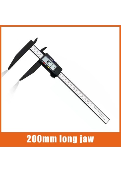 200MM Uzun Çene 150MM 200MM 300MM 0.1mm Dijital Elektronik Sürmeli Kumpas Çene Uzun Plastik Dijital Kumpas Mikrometre Dıy Ölçüm Araçları (Yurt Dışından)