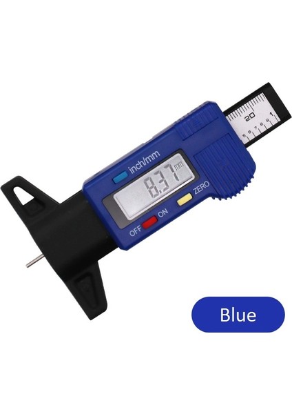 Mavi Dijital Lastik Diş Derinliği Ölçer Otomobil Lastiği Aşınma Tespiti Elektronik Sürmeli Kumpas (Yurt Dışından)