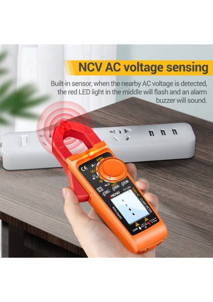 Siyah Kırmızı Aneng ST185 Dijital Pens Metre Multimetre 4000 Sayım True Rms Ampermetre Gerilim Test Cihazı Hz Kapasite Ncv Ohm Diyot Testi (Yurt Dışından) modelleri