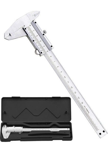 Kaliper Sürmeli Kumpas 6 "0-150MM/0.02MM Metal Kumpas Ölçer Ölçme Aletleri Kutulu (Yurt Dışından) fırsatları