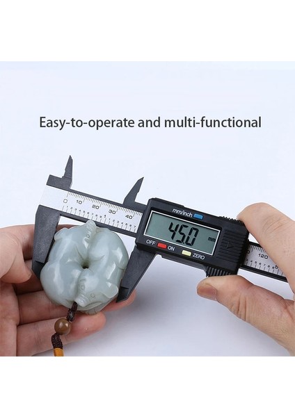 Kıtı A Prostormer Sürmeli Kumpas 0-150MM Ölçme Aracı 6 Inç LCD Dijital Elektronik Karbon Fiber Sürmeli Kumpas Ölçer Mikrometre (Yurt Dışından)