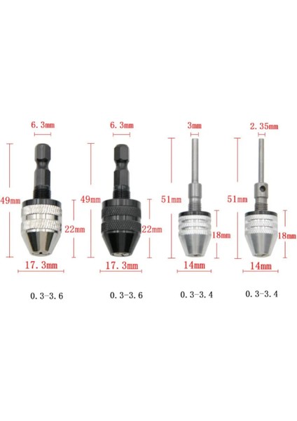 Yuvarlak Şaft 3mm Matkap Chuck Fikstürü Hex Shank Değişim Dönüştürücü Anahtarsız Tornavida Mil Kelepçesi Sabitleme Cihazı Motor Uçları Adaptörü Için Mikro Tutucu (Yurt Dışından)