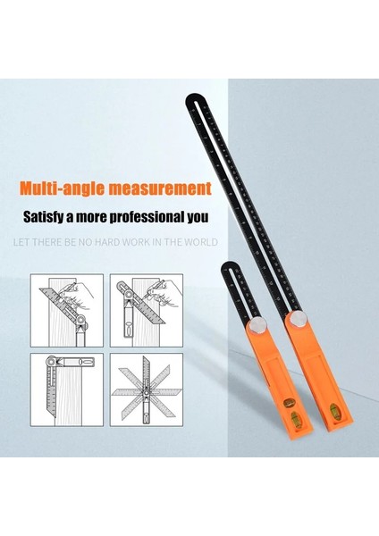Uzun 40 cm Ahşap Işaretleme Ölçer Iletki Ağaç Işleme Kayar Açı Ölçüm Göstergeleri Kabarcık Kolu ile T-Bevel Seviye Ölçme Araçları (Yurt Dışından) fırsatları