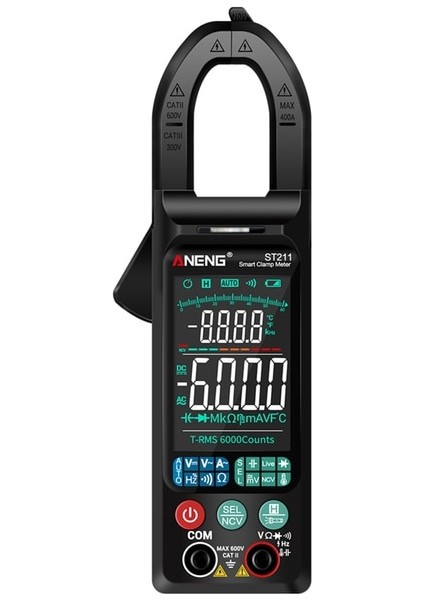 Aneng ST211 Siyah Aneng ST212 Dc/ac Akım Gerilim Ncv Multimetre 6000 Sayım Dijital Pens Metre (Yurt Dışından)