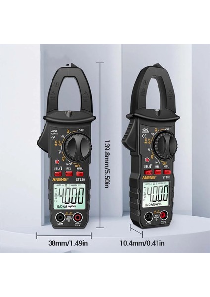 Sarı ST180 Dijital Multimetre 4000 Sayım Akım Pens Metre Ac Ampermetre Gerilim Test Cihazı Araba Amp Hz Kapasite Ncv Ohm Aracı (Yurt Dışından) fırsatları