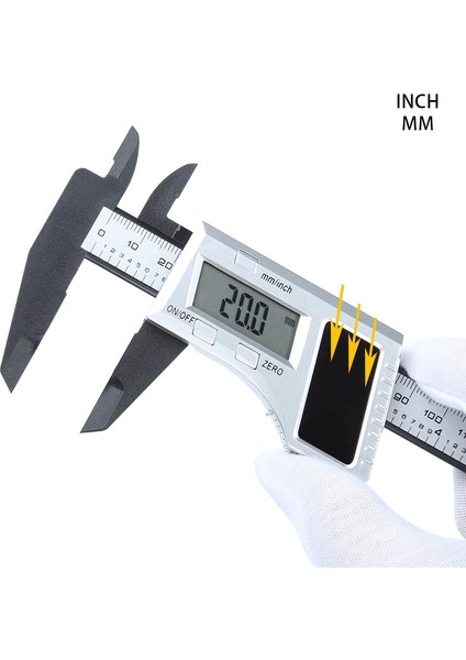 0-150MM B2 Dijital Metal 0-150MM Güneş Sürmeli Kumpas LCD Kumpas 6 "enstrüman Derinliği Ölçme Araçları Elektronik Mikrometre Pakometre (Yurt Dışından) modelleri