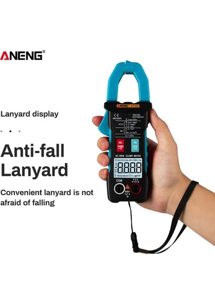 Siyah Aneng ST205 Dijital Multimetre Pens Metre Otomatik Aralığı Akıllı Ampermetre Voltmetre Hz Kapasite Ohm Ncv Sıcaklık Test Cihazı ile (Yurt Dışından) fırsatları