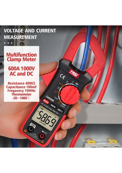 TA8315C Tası TA8315 Serisi Dijital Pens Metre Ampermetre Ac/dc Akım Sıcaklığı Yüksek Hassasiyetli Multimetre Kapasite True Rms Ncv (Yurt Dışından) fırsatları