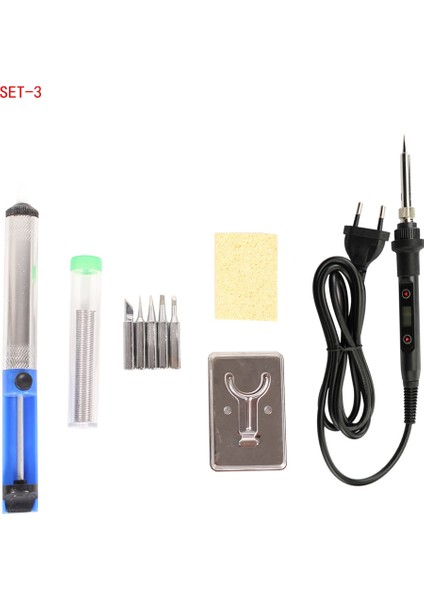 Set-5 220V Ab Tak 80W Havya LCD Dijital Ekran Sıcaklık Ayarlanabilir 220V Ab Elektrikli Havya Seti Kaynak Tamir Istasyonu Tamir Takımı (Yurt Dışından) fırsatları
