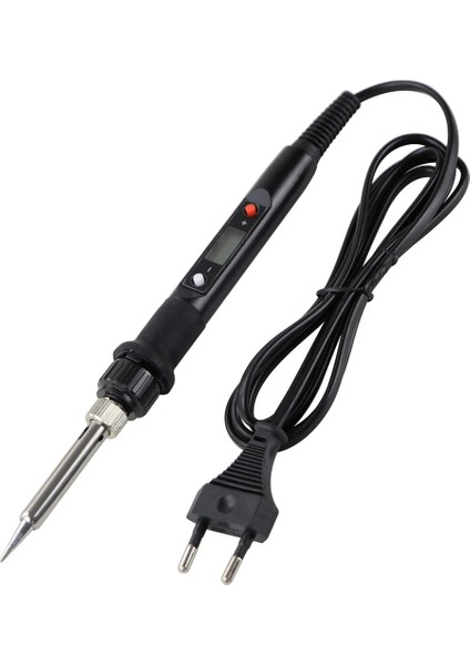 Siyah 905-2 220V Ab Tak Elektrikli Havya Lehimleme Için 220V Ayarlanabilir Sıcaklık LCD Kaynak Ekipmanları Tamir Araçları Lehimleme Ipuçları Rework (Yurt Dışından)