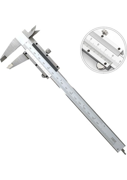 Gümüş 1 Adet Ölçme Aracı Paslanmaz Çelik Kumpas 6 "150MM Messschieber Paquimetro Ölçüm Cihazı Sürmeli Kumpaslar (Yurt Dışından)