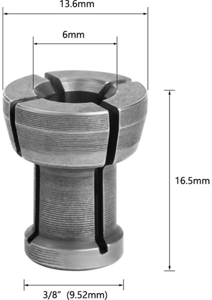 6 Adet M17 Collet Chuck Adaptörü Somun Gravür Kırpma Makinesi Elektrikli Freze Makinesi Oyma Makinesi Elektrikli Freze Makinesi Araçları (Yurt Dışından)