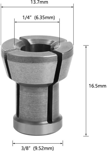 6 Adet M17 Collet Chuck Adaptörü Somun Gravür Kırpma Makinesi Elektrikli Freze Makinesi Oyma Makinesi Elektrikli Freze Makinesi Araçları (Yurt Dışından)