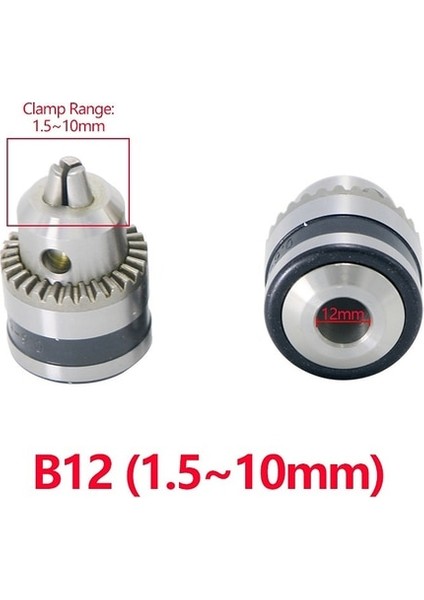 Işık B12 (1.5-10MM) 1 Adet Hassas Mors Koni Mt2 Mt3 Mt4 B10 B12 B16 B18 Hafif Hizmet Anahtar Matkap Chuck 0.6-6mm 1.5-13MM 1-10MM Konik Çardak Cnc Makinesi (Yurt Dışından)