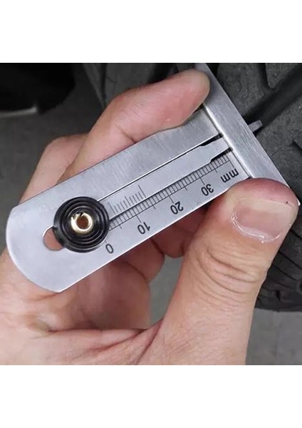 0-60MM Lastik Desen Sürmeli Oluk Derinlik Ölçer 30MM 50MM 60MM Paslanmaz Çelik Ölçüm Aracı Lastik Desen Güvenlik Cetveli (Yurt Dışından) fırsatları