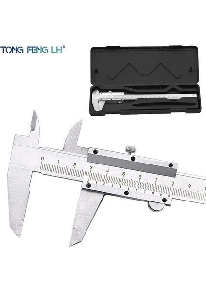 Kumpas Kutusu Sürmeli Kumpas 6 "0-150MM/0.02MM Metal Kumpas Ölçer Ölçme Aletleri Kutulu (Yurt Dışından)