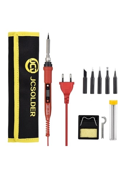 Beyaz 80W 220V, Abd Jcd Havya Kitleri 80W Ayarlanabilir Sıcaklık 220V LCD Dijital Ekran Isıtıcı Lehimleme Ipuçları Lehim Sökme Pompası Kaynak Araçları (Yurt Dışından)