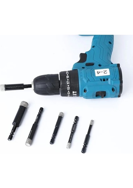 8mm 5 ~ 16MM Altıgen Kolu Vakum Lehimli Elmas Kuru Matkap Uçları Seti Delik Testere Kesici Mermer Granit Seramik Cam Karo Taş Delik Açık (Yurt Dışından) fiyatları