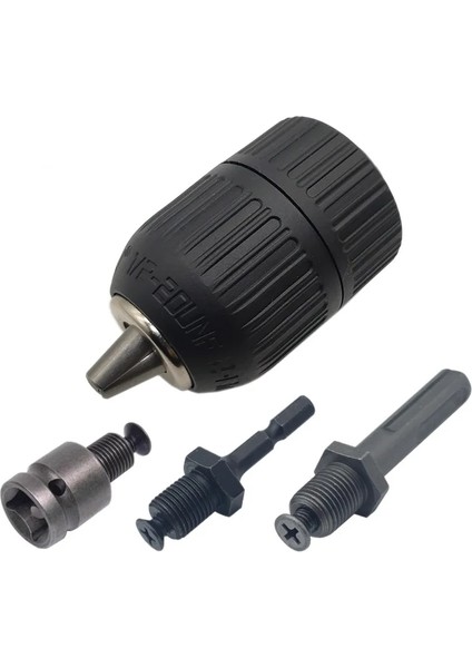 Mandren ve Adaptör 2-13MM Hassas Anahtarsız Matkap Chuck Adaptörü 1/2"-20UNF Konu Hızlı Değişim Anahtarı Adaptörü Sds-Plus Darbeli Anahtar Için 1/4" Altıgen (Yurt Dışından)
