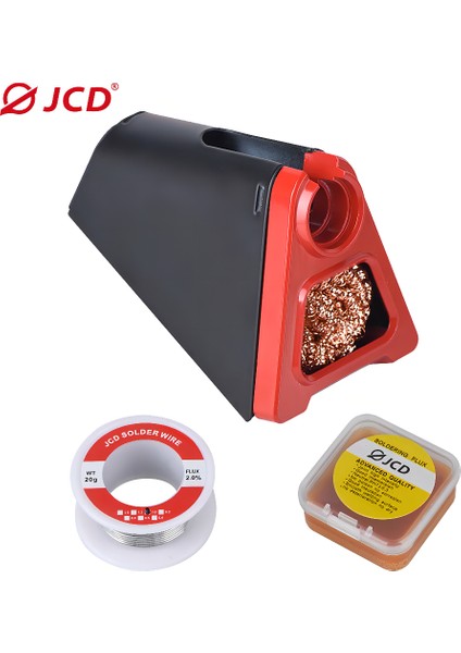 Gri Jcd 820 Alüminyum Alaşımlı Elektrikli Havya Standı Tutucu Kaynak Temizleme ile Bakır Topu Lehim Teli Rma Akı (Yurt Dışından)