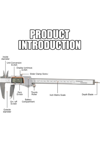 0-150MM Arka Işık 150MM/200MM Dijital Sürmeli Kaliperler Paslanmaz Çelik Metal Kumpas Elektronik Mikrometre Cetvel Derinlik Ölçme Ölçer Enstrüman (Yurt Dışından) indirimleri