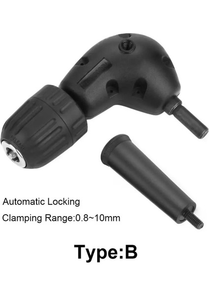 B Tipi Profesyonel 90 Derece Açılı Matkap Chuck Dönüştürücü Viraj Uzatma Sağ Açı Matkap Adaptörü Elektrikli Alet Aksesuarları (Yurt Dışından) fırsatları