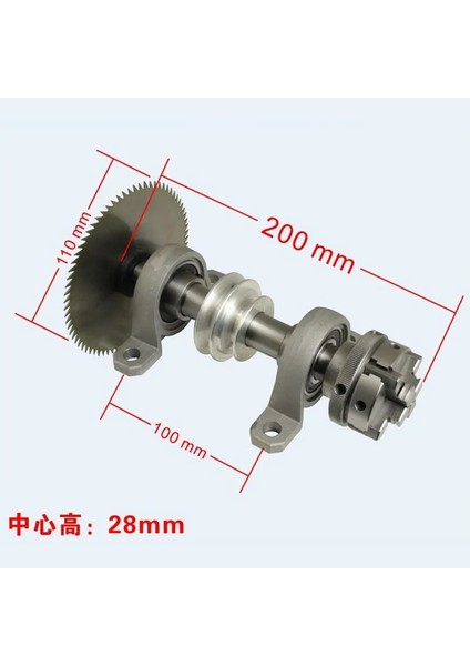 Ayna Testere Mili Rulman Yuvası Yüksük Torna Diy Takım Tutucu Punta Elektriksiz Ahşap Boncuk Makinesi Mili 50/65 Ayna Testere Bıçağı Tertibatı, F20032 (Yurt Dışından)