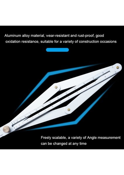 Bir Eğim Köşe Iletki Metal Çok Açılı Alet Kare Iletki Dijital Açı Cetvel Bulucu Iletki Açı Ölçer Açıölçer (Yurt Dışından) fırsatları