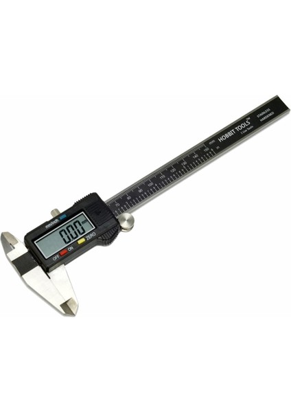 Siyah 150MM Paslanmaz Çelik Dijital Kumpas Büyük LCD Ekran Pürüzsüz Kayma Dayanıklı Elektronik Ölçme Aracı Mikrometre Ölçer (Yurt Dışından)
