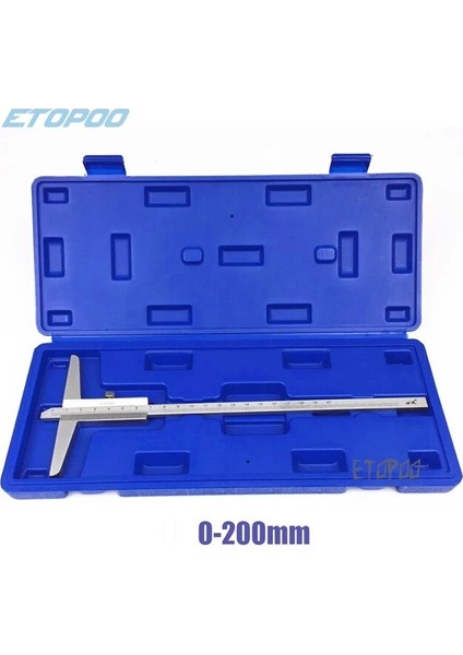 200MM 0-150/200/300MM 0.02MM Derinlik Sürmeli Kumpas Derinlik Ölçer Kutu Dolu Metal/çelik Mikrometre Metrik Ölçer Ölçme Aletleri (Yurt Dışından)