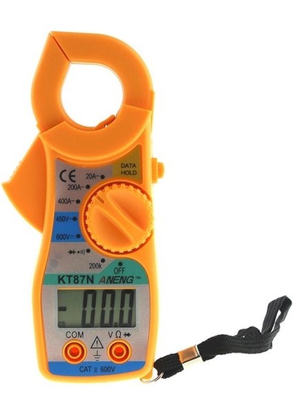 KT87N Sarı KT87N Dijital Multimetre Amper Pens Metre Akım Kelepçesi Kerpeten Ac/dc Akım Gerilim Test Cihazı Frekans Sayacı Güç Ölçer Testi (Yurt Dışından)