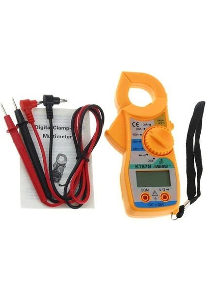 KT87N Sarı KT87N Dijital Multimetre Amper Pens Metre Akım Kelepçesi Kerpeten Ac/dc Akım Gerilim Test Cihazı Frekans Sayacı Güç Ölçer Testi (Yurt Dışından) modelleri