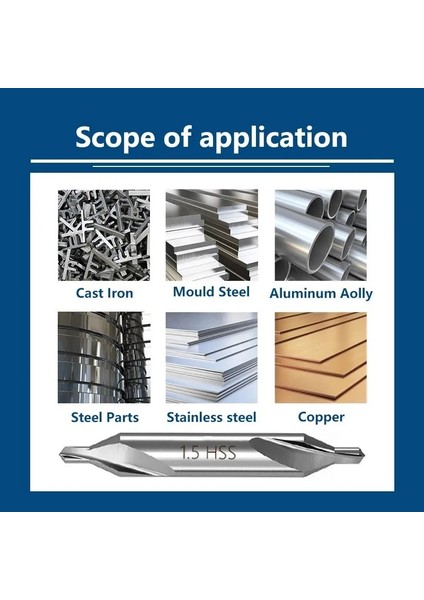 6 Adet 1.0-6.0mm Xcan Hss Kombine Merkezi Matkaplar 60 Derece Havşa Açısı Bit Seti 1.0mm 1.5mm 2.0mm 2.5mm 3.5mm 5mm Metal Matkap Ucu (Yurt Dışından)
