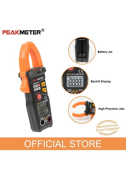 PM2016A Peakmeter PM2016S PM2016A Akıllı Mini Dijital Pens Metre Ac Akım Pensesi Ampermetre Frekans Ncv Test Cihazı Amperimetrik Kelepçe (Yurt Dışından) modelleri