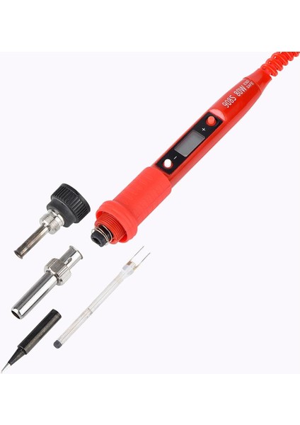 Koyu Mavi 80W 220V, Abd Jcd Havya Kitleri 80W Ayarlanabilir Sıcaklık 220V LCD Dijital Ekran Isıtıcı Lehimleme Ipuçları Lehim Sökme Pompası Kaynak Araçları (Yurt Dışından)