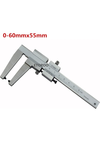 0-60X55MM Paslanmaz Çelik Sürmeli Fren Disk Kaliper 0-60MM Fren Plakası Sürmeli Kaliperler Fren Rotor Ölçer Fren Diskleri Diskler Ölçme (Yurt Dışından)