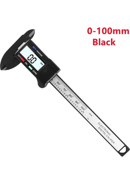 0-100MM Siyah Yenı Dijital Kumpas 6 Inç Elektronik Sürmeli Kumpas 100MM Kaliper Mikrometre Dijital Cetvel Ölçme Aracı 150MM 0.1mm (Yurt Dışından)