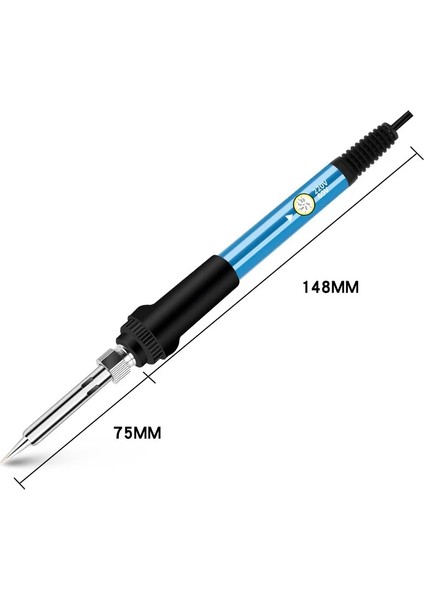 Sarı 60W, Ab 60 W Termostat Havya Takım Elbise Termal Kontrol Elektrikli Havya Havya Tabancası Endüstriyel Sınıf Havya Aracı (Yurt Dışından)
