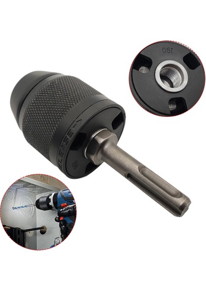 Yalnızca Mandren 2-13 mm Anahtarsız 3 Çeneli 1/20-20UNF Matkap Mandreni Hızlı Değiştirme Adaptörü Sds-Plus Şaft 1/4" Altıgen Kare Fit Döner Darbeli/darbeli Matkap (Yurt Dışından) fırsatları