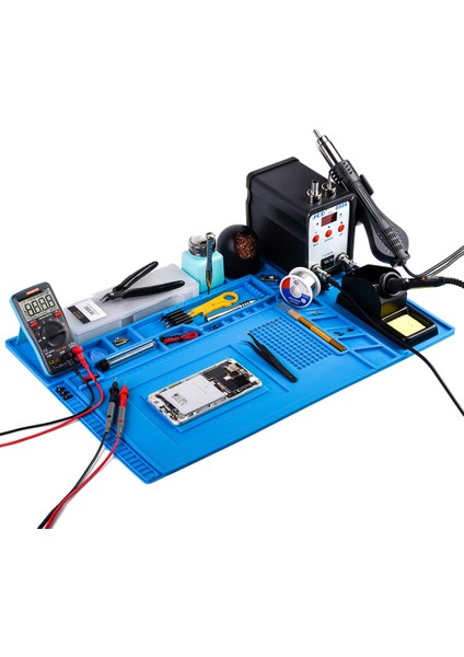 UM16 Multimetre 220 V, Ab Jcd Havya Lehimleme Istasyonu Kitleri Esd Isı Yalıtımlı Çalışma Mat Manyetik Isıya Dayanıklı Izolatör Kaynak Onarımı (Yurt Dışından)