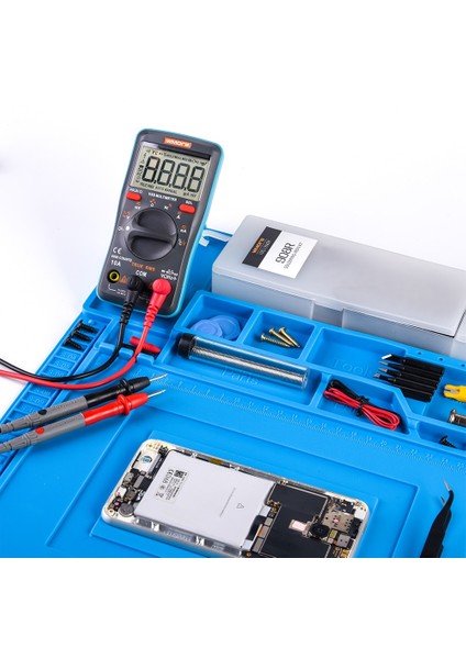UM16 Multimetre 220 V, Ab Jcd Havya Lehimleme Istasyonu Kitleri Esd Isı Yalıtımlı Çalışma Mat Manyetik Isıya Dayanıklı Izolatör Kaynak Onarımı (Yurt Dışından)