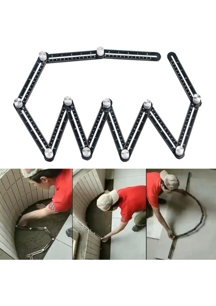 On Iki Katlı Cetvel Ayarlanabilir 12 Taraflı Katlanır Cetvel Çok Açılı Ölçme Cetveli Iletkiler Delikli Kalıp Yer Karosu Delik Bulucu Cam Delgeç (Yurt Dışından) fiyatları