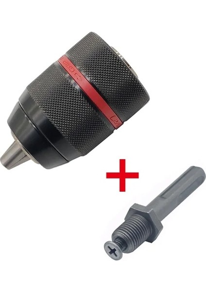 Chuck ve Sds Plus Metal Adaptör Donanım Aracı 1.5-13MM Anahtarsız 13MM Matkap Kare Ayna Profesyonel Hex Shank/sds/soket Dişi HEAVYDUTY1/2-20UNF (Yurt Dışından)